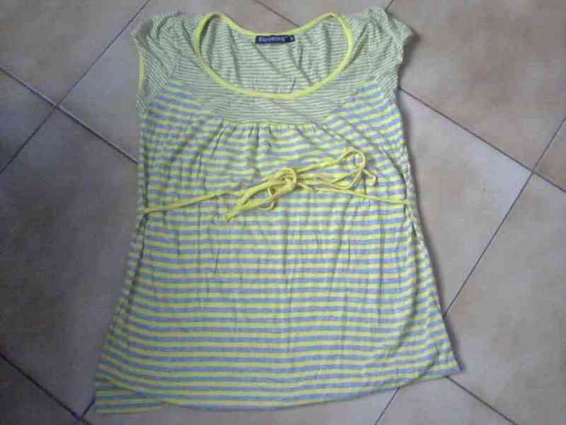 Camiseta amarilla rayas talla m