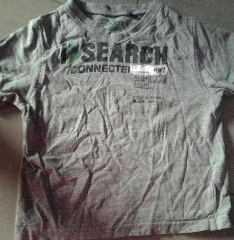 Camisa gris de niño t.3-4