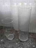 2 jarrones de vidrio para flores