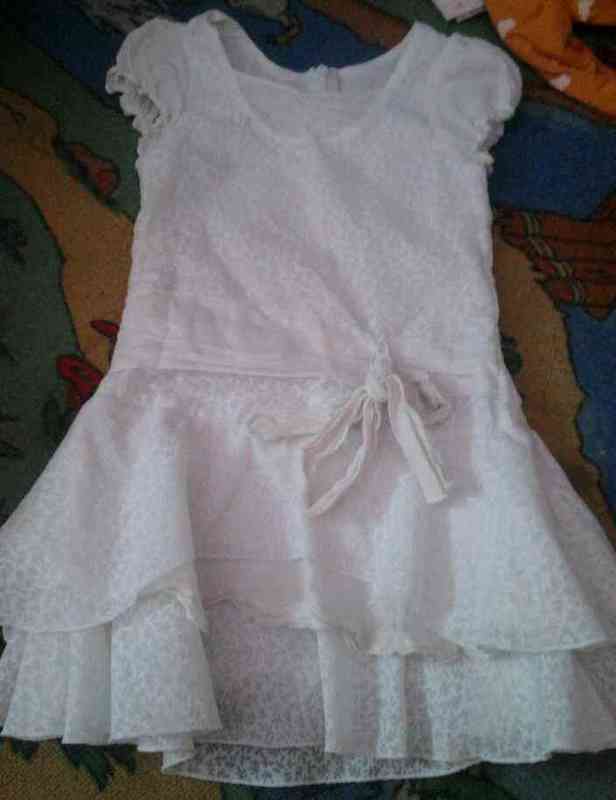 Vestido blanco t-18 meses