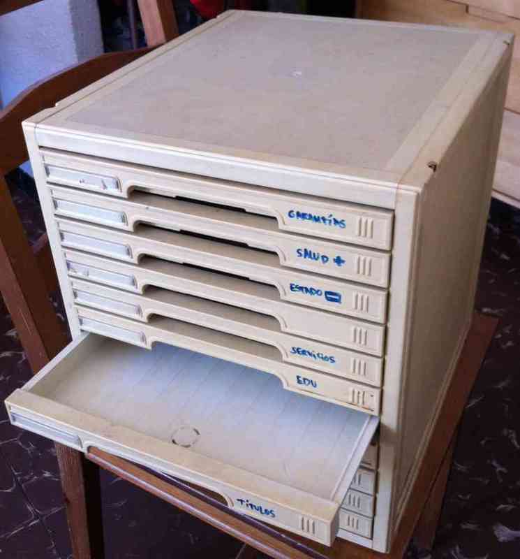 Mueble archivador cajones