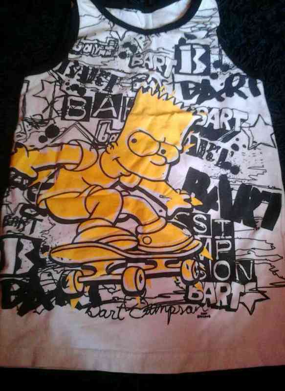 Camisa de bart simpson t-8