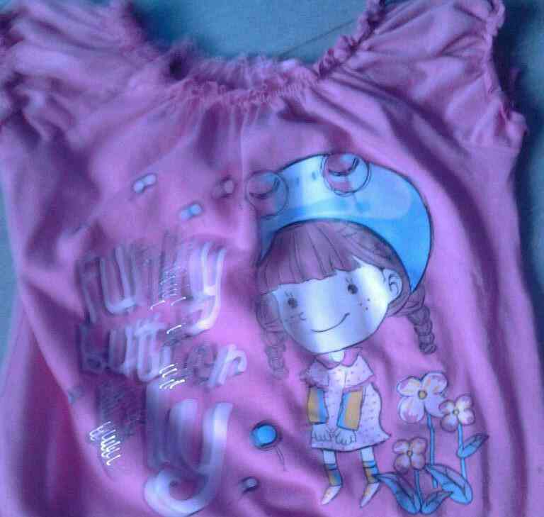 Camisa rosa de niña t.5-6