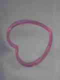 Pulsera rosa con forma de corazón