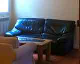 Sofa de cuero negro 2 plazas