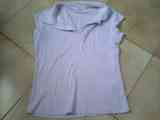Camiseta lila manga corta talla s-m