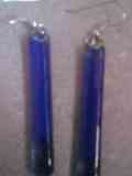 Pendientes de tubo azules