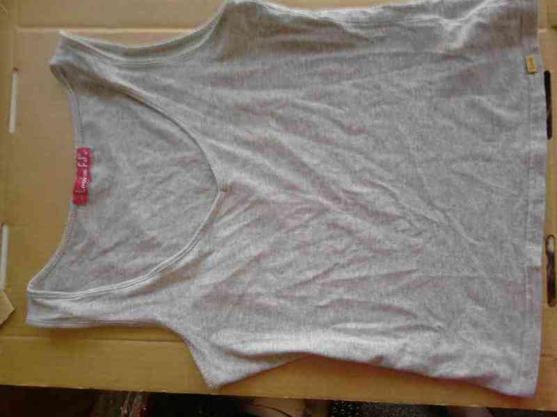 Camiseta tirantes gris talla m 