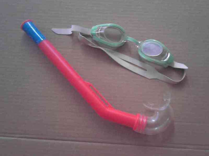 Gafas agua + tubo buceo