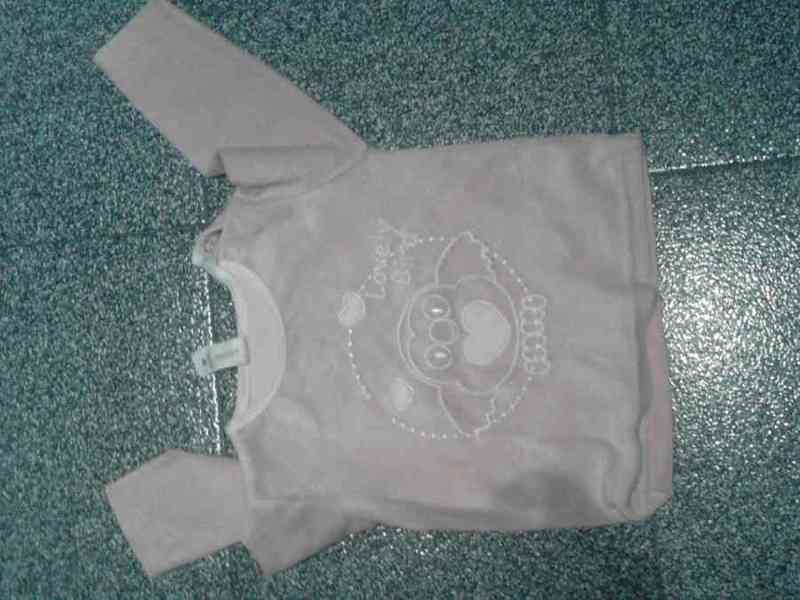 Camiseta pijama rosa t-12 m