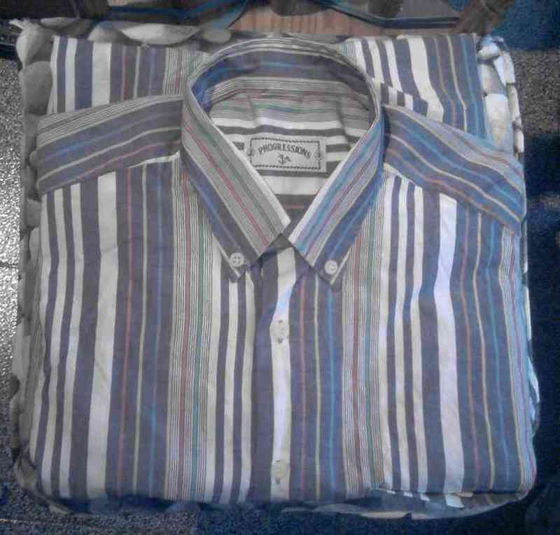 Camisa rayas hombre talla 4