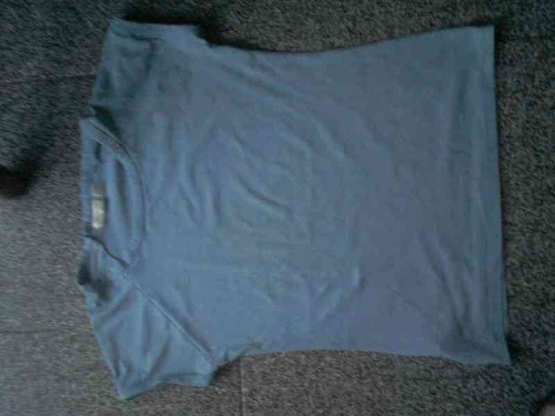 Camiseta zara azul claro l(40)