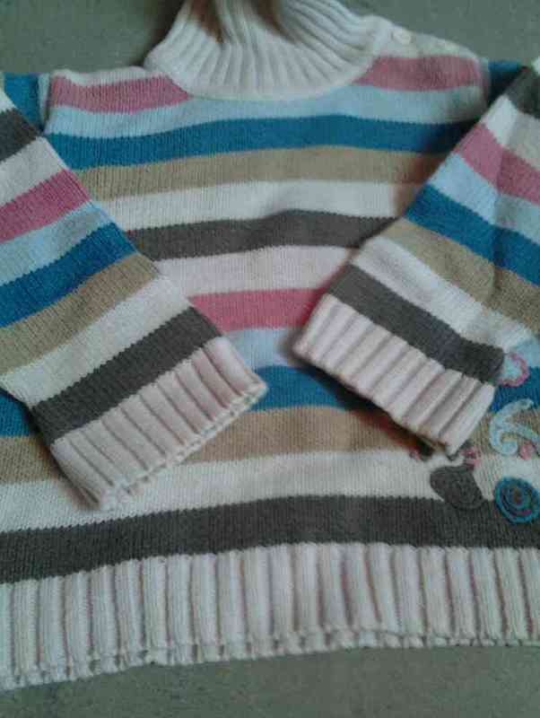 Suéter de rayas