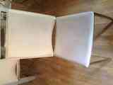 4 sillas piel blancas