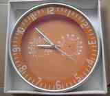 Reloj cocina naranja