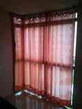 3 cortinas naranjas