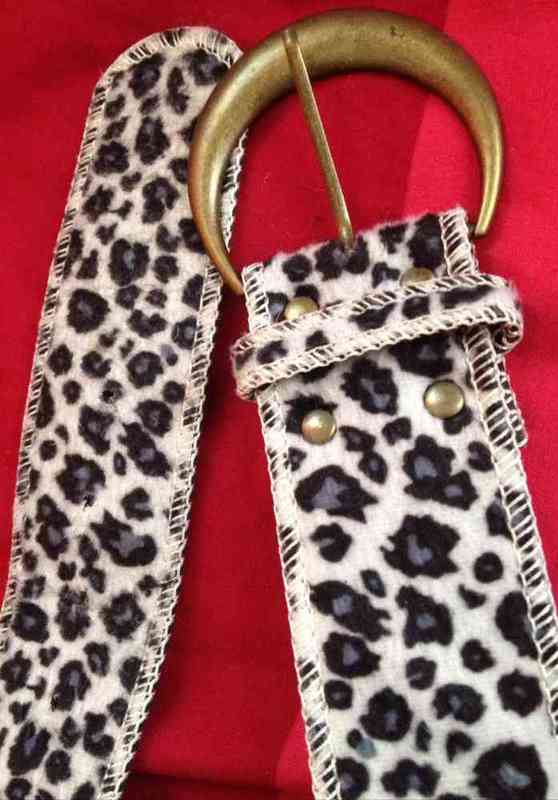 Cinturon de pelito de leopardo