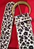 Cinturon de pelito de leopardo