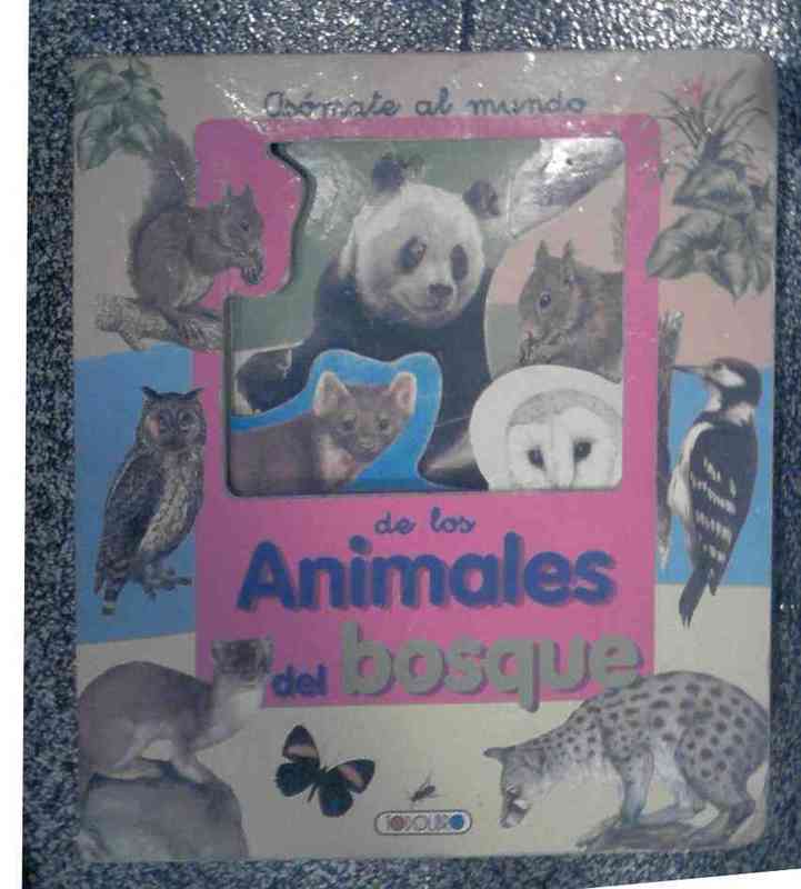 Libro asomate al mundo de los animales del bosque