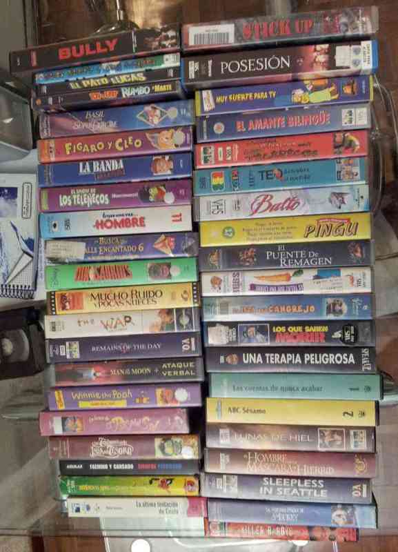 Películas vhs/dvd