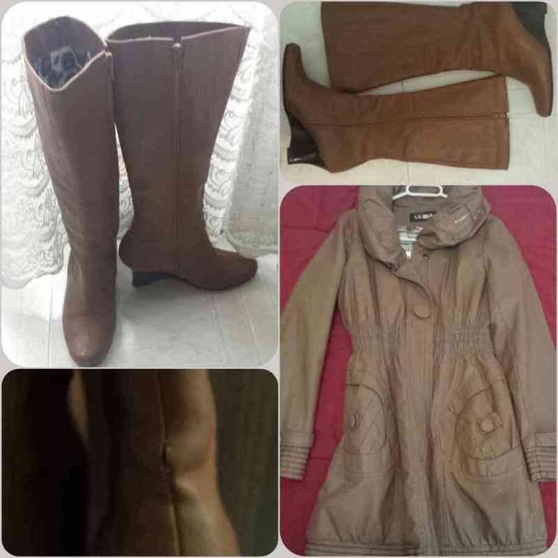 Abrigo y botas