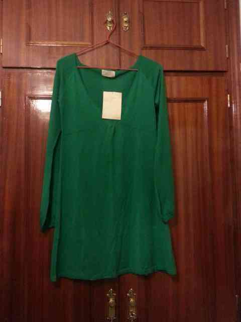 Vestido de punto verde