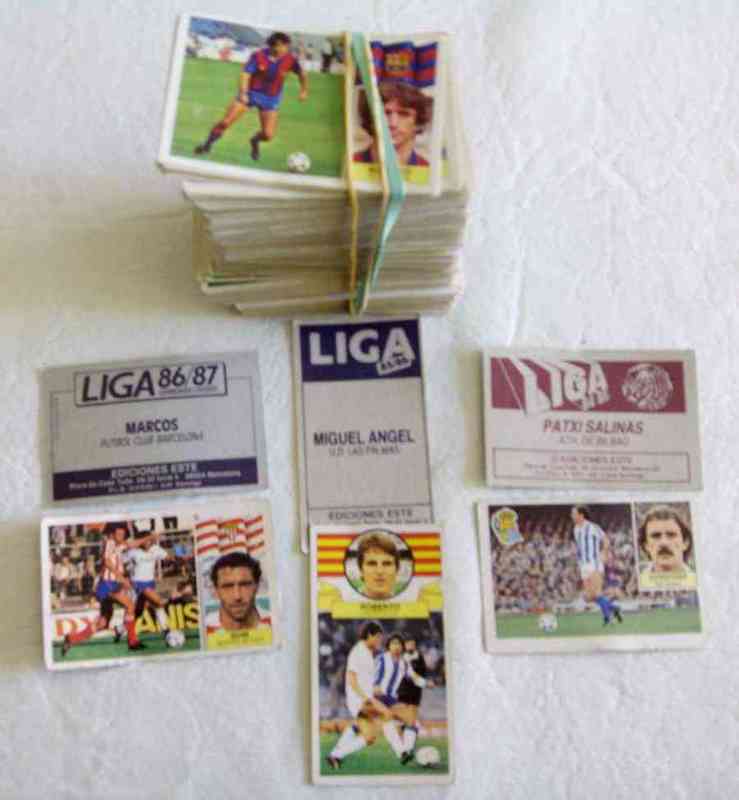Cromos de fútbol antiguos