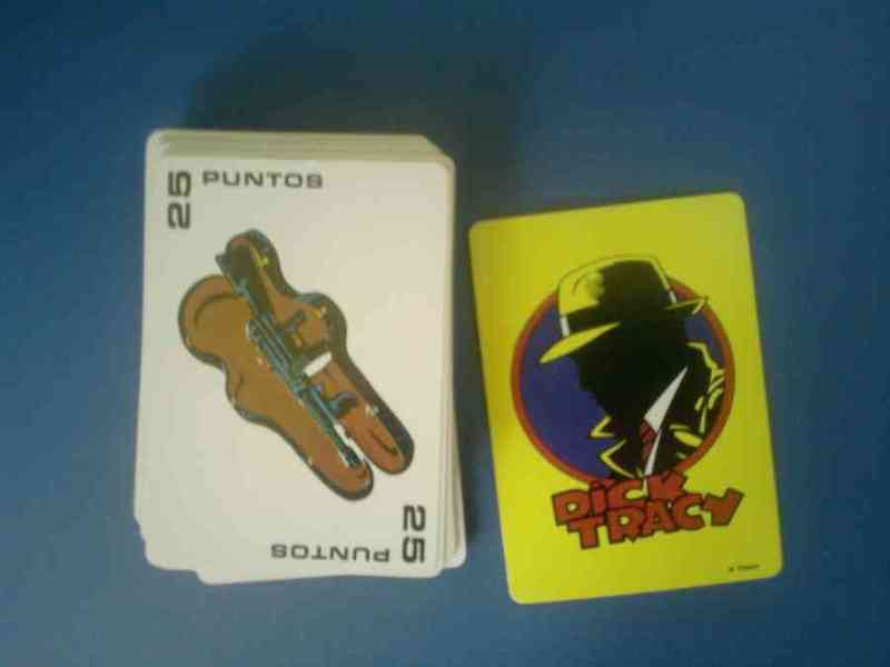 Juego de cartas dick tracy(disney)