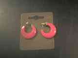 Pendientes fucsia