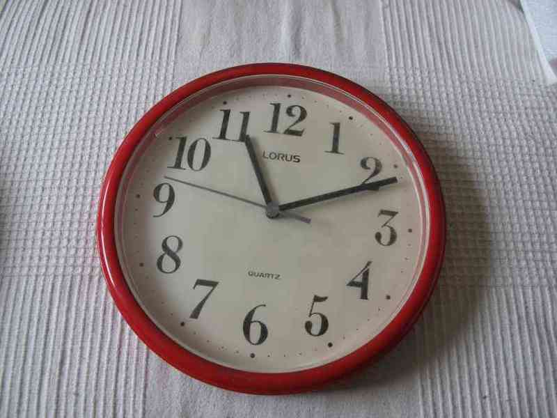 Reloj cocina rojo