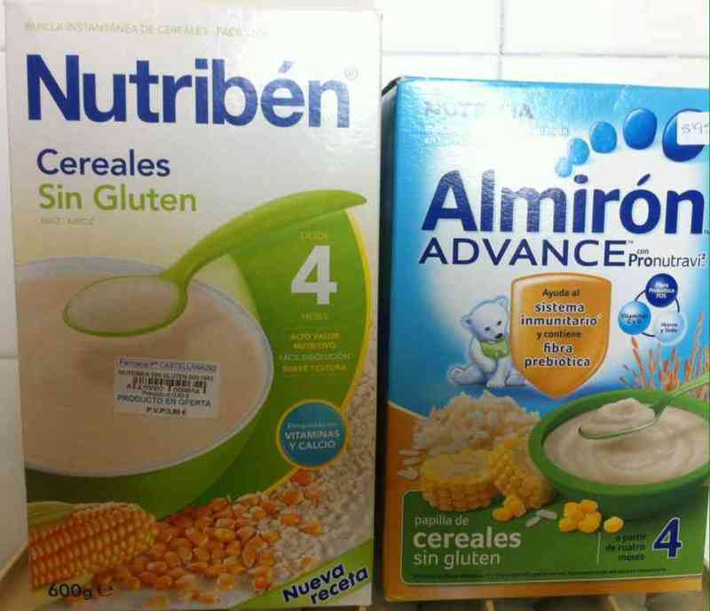 Cereales sin gluten