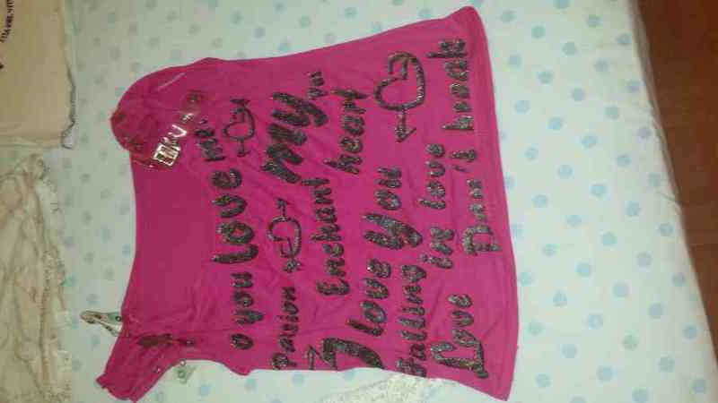 Camiseta rosa talla m