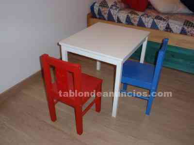 Mesa y sillas niños