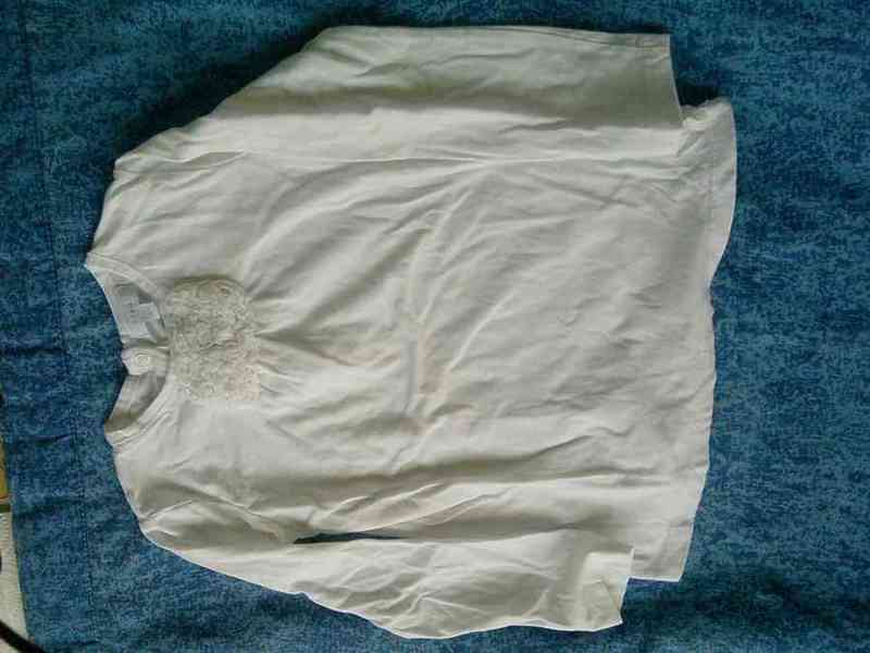 Camiseta blanca t-36 meses adorno
