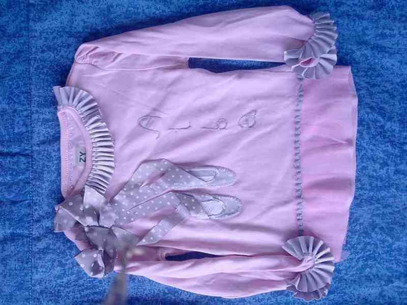 Camiseta zara rosa t 2-3 años