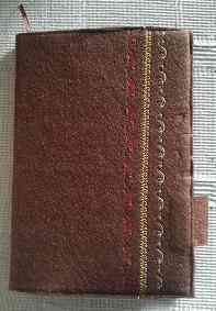 Agenda con funda de fieltro