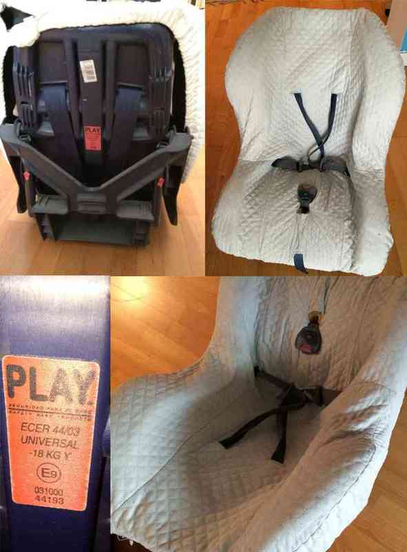 Silla de coche no homologada