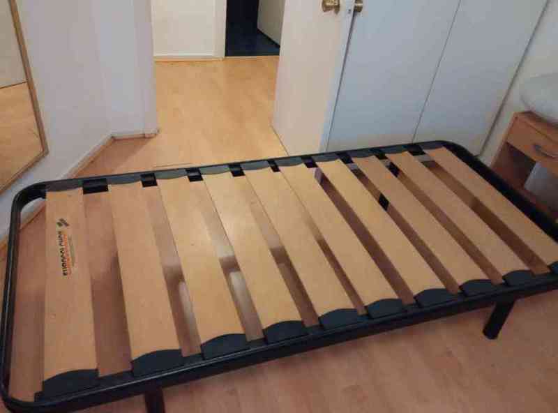 Somier lamas de madera + colchón de 1, 90 x 0,90