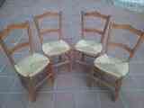 4 sillas de madera