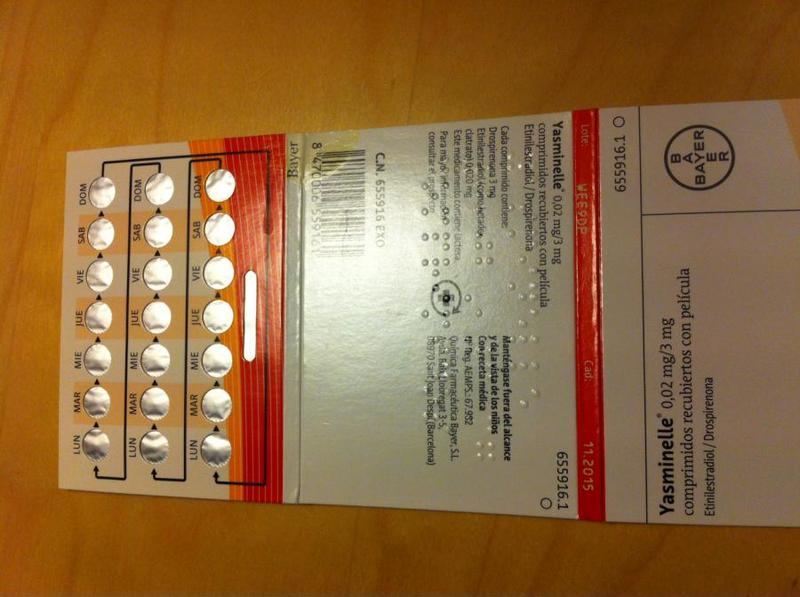 Regalo píldora anticonceptivo yasminelle