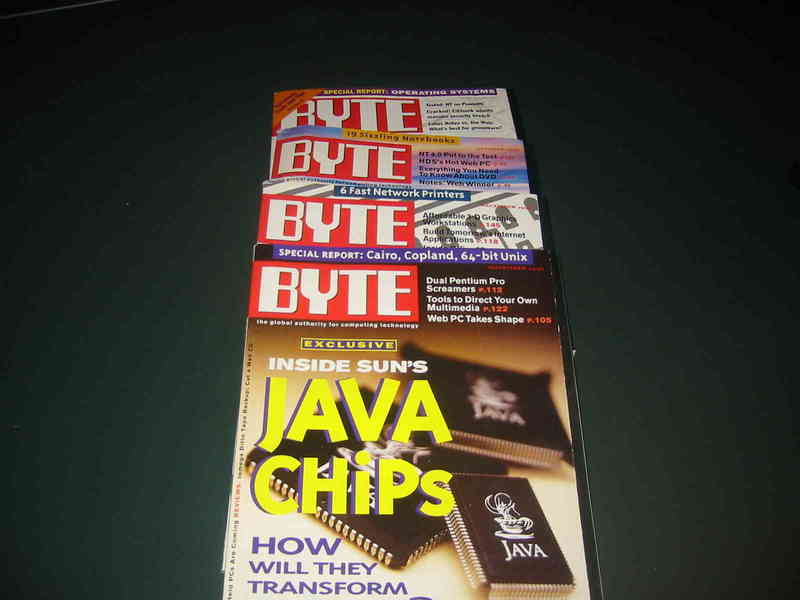 Revistas antiguas de informatica Byte