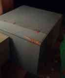 Caja de madera pintada de gris 48x72x83