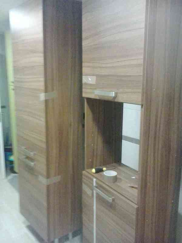 Muebles de Cocina (tipo madera y verdes)