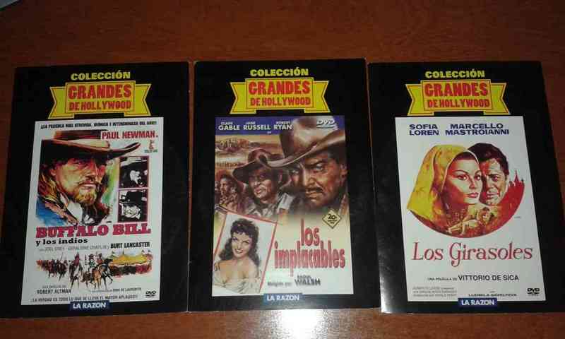 3 DVDs. GRANDES DE HOLLYWOOD