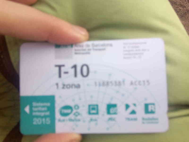 Billete de metro/bus Barcelona