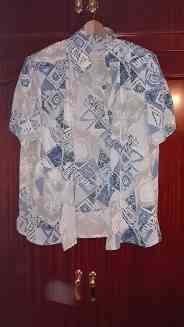 Camisa Beis y azul- Talla xl(sandra94)