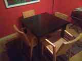 Mesa comedor madera extensible + 4 sillas