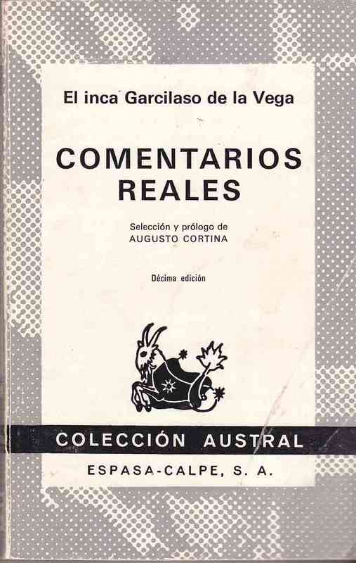 Regalo libro. Comentarios Reales - Inca Garcilaso de la Vega