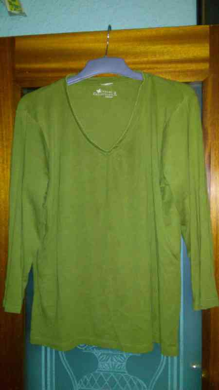 blusa verde XL...susanita