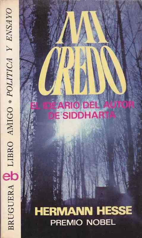 Regalo Libro. Mi Credo - Hermann Hess